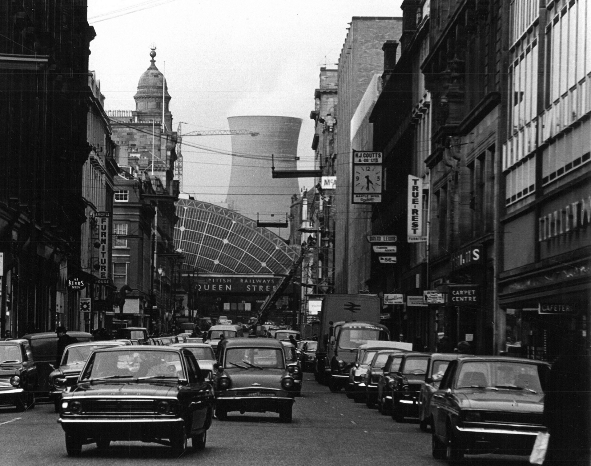 Queen St – Pinkston Cooling Tower – 1965 | Past Glasgow